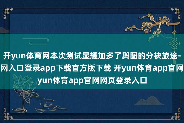 开yun体育网本次测试显耀加多了舆图的分袂旅途-开yun体育官网入口登录app下载官方版下载 开yun体育app官网网页登录入口